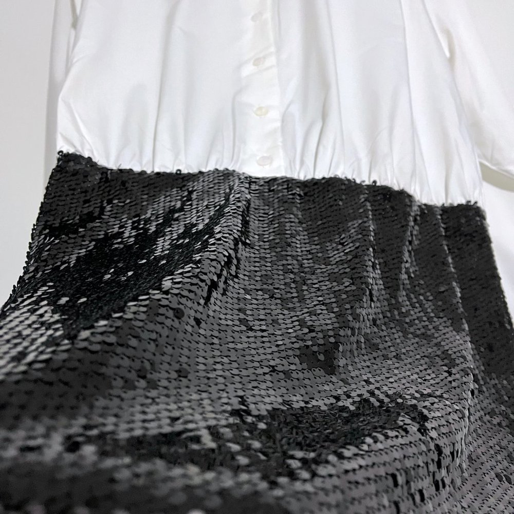 Anthropologie Mare Mare Button-Down Sequin Twofer Mini Dress NWT - Picture 8 of 13